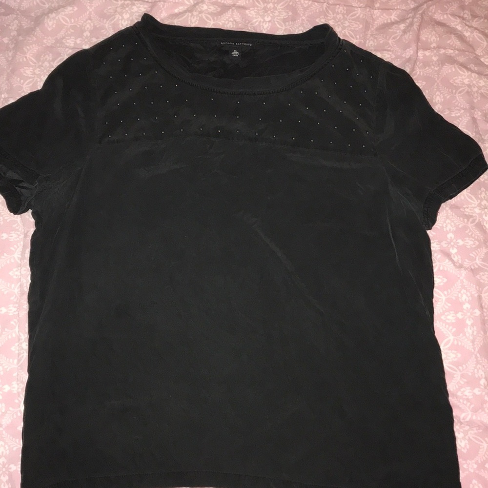 Gold and Black blouse